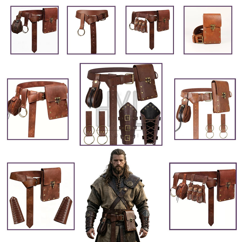 Cosplay Prop - Set Aksesori Viking Abad Pertengahan, Kostum